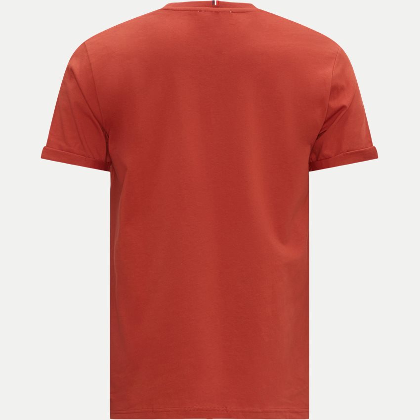 Les Deux T-shirts NØRREGAARD T-SHIRT LDM101155 RUST RED/ORANGE